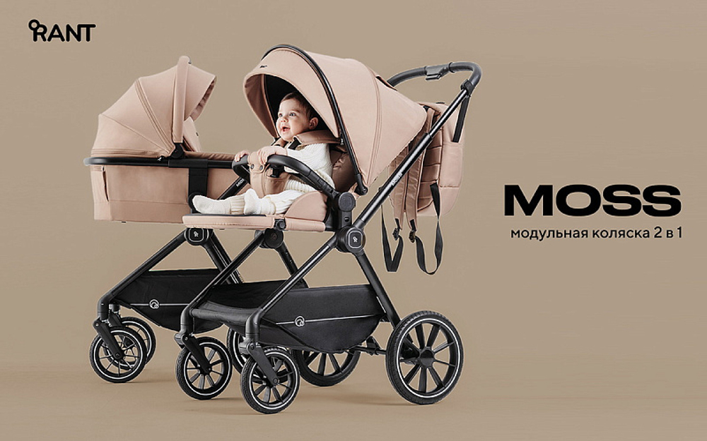 Детская коляска Rant Moss 2 в 1 Latte beige