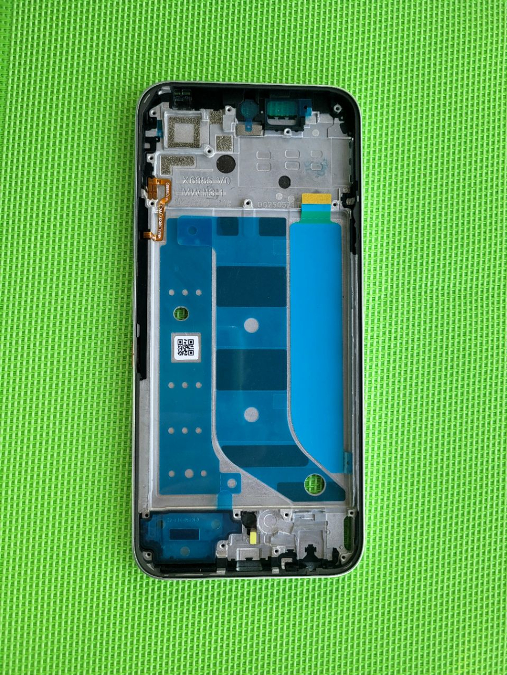 Infinix Hot 60 Pro 4G (X6885) - рамка дисплея (корпус) + шлейф кнопок + кнопки громкости и включения +  кнопка ИИ (One-Tap AI Button) (ORIG)