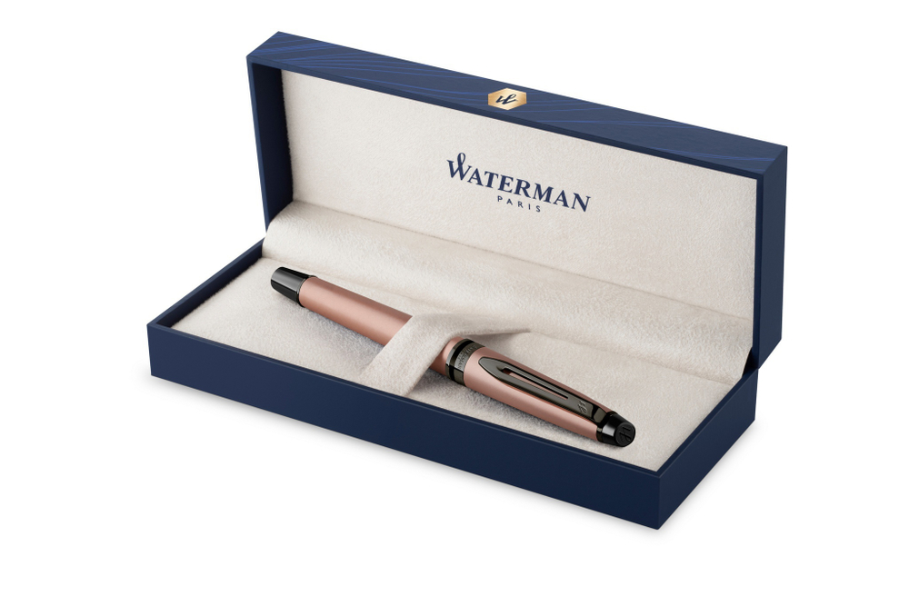 Ручка роллер Waterman Expert Rose Gold F BLK