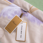 Комплект постельного белья Сатин с Одеялом 100% хлопок на резинке OBR167