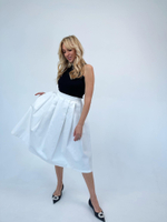 Джинсовая юбка молочная 2