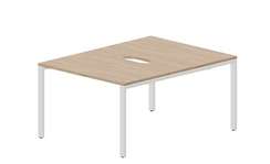 Составной стол Strike на 2 рабочих места 1180х1566х750мм (2 эргономичных выреза)