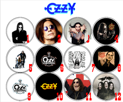 Значок Ozzy Osbourne (36 мм) ( в ассортименте )