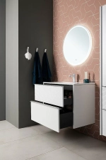Тумба с раковиной Aquanet Вита 330474 100 белый матовый