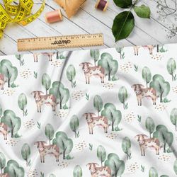 Ткань муслин сказочные коровки
