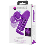 Фиолетовая вибронасадка с клиторальным отростком Harden (Цвет: фиолетовый)