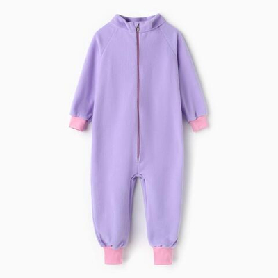 Комбинезон д/девочки флис р.80 сиреневый 9447439 (Семицвет-Тики)