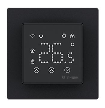 Терморегулятор Ридан Clever Wi-Fi черный
