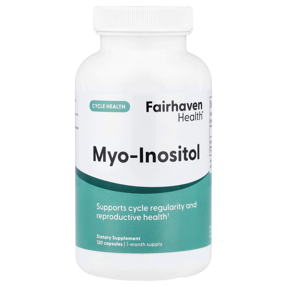 Fairhaven Health, мио-инозитол, 120 капсул (500 мг в 1 капсуле)