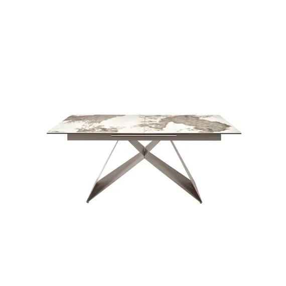 Раздвижной обеденный стол 1114/MC2207DT из мраморной керамики