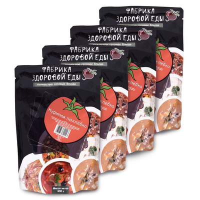 Фабрика здоровой еды. Куриная похлебка 4шт*300г 1,2кг