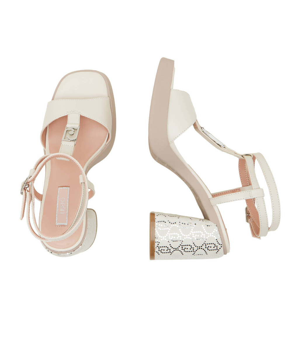 Босоножки на каблуке GISELE Liu Jo - кремовый(SA4057 PX460)