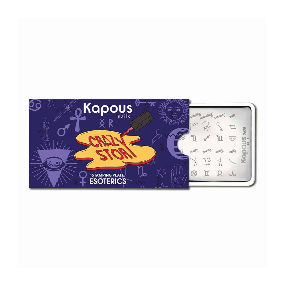 3 Kapous Professional Nails Пластина для стемпинга, Esoterics  ,