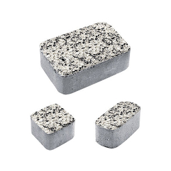 Тротуарная плитка КЛАССИКО - Стоунмикс Белый с черным, комплект из 3 видов плит