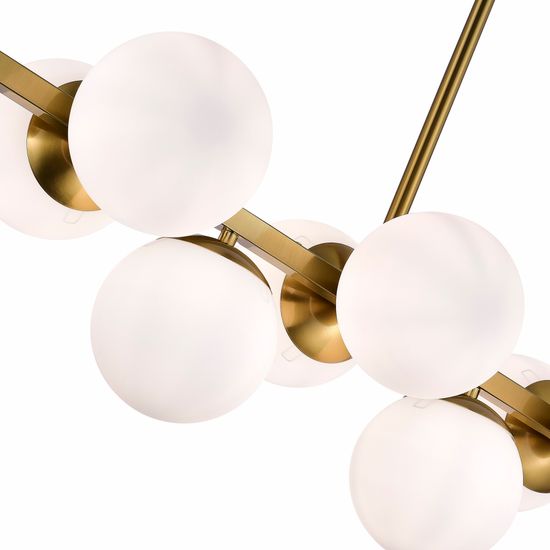 SLE1191-202-10 Светильник потолочный Золотистый/Белый E27 10*60W FRATTA