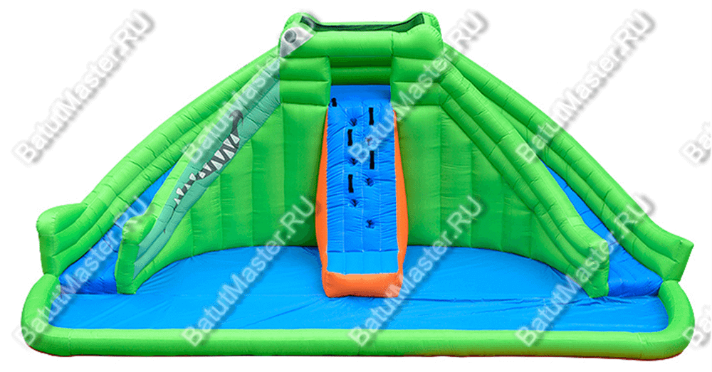 Батут для дачи "В гостях у крокодильчика" 6,9*4*2,8 м