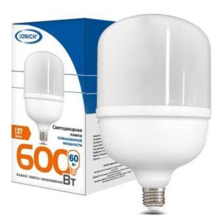 Лампа светодиодная IONICH Т135 60Вт 6500К E27