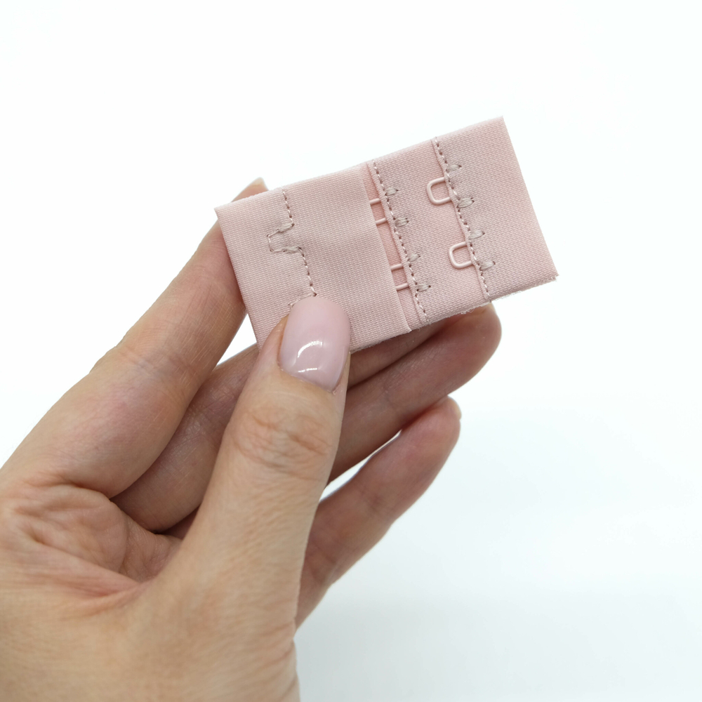 Застежка на крючки и петли (2 ряда), ПУДРА