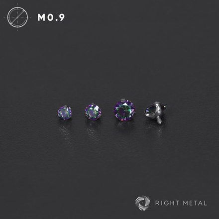 Cubic Zirconia Mystic Topaz