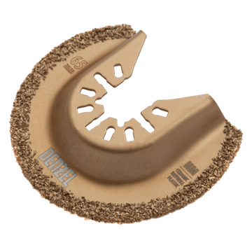 Насадка для МФИ режущая полукруг., HM, по плитке и дереву, 65 мм   Denzel 782325