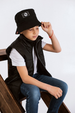 Жилет для мальчика "Смайл" черный