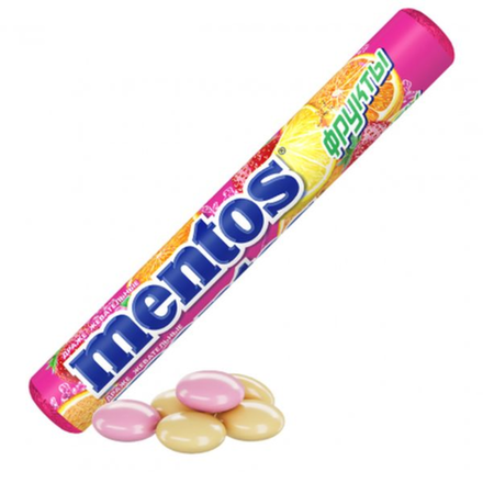 Жевательная резинка Mentos Фрукты 24 гр