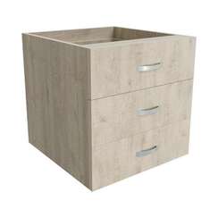 Тумба подвесная с 3 ящ. Континент дуб кронберг ТФ203 400х542х400