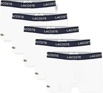 Мужские спортивные боксеры Lacoste Casual Cotton Stretch Boxer 5P - белый