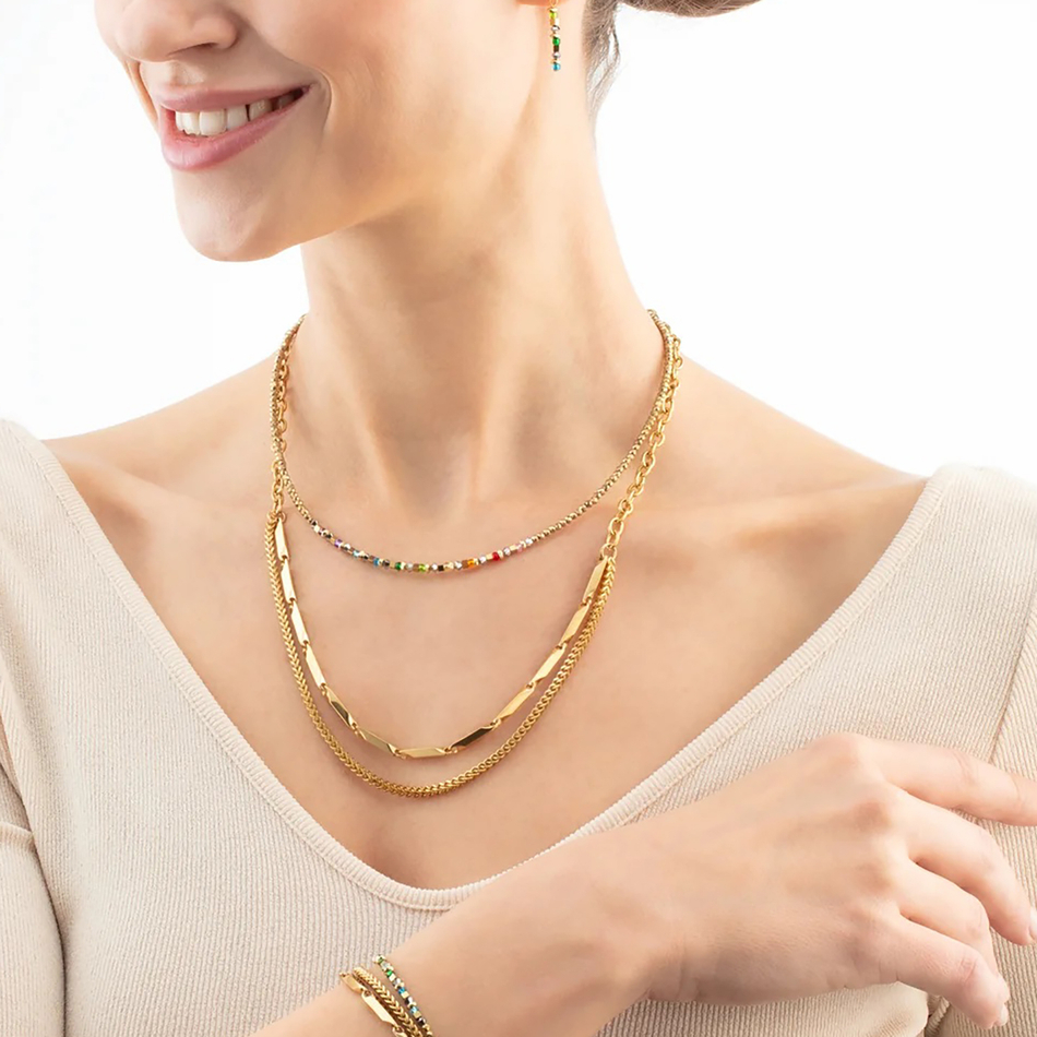 Колье Coeur de Lion Multicolour Gold 4359/10-1516