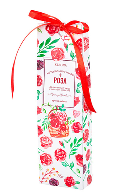 Подарочное мыло Kleona Роза в коробке, 85 г