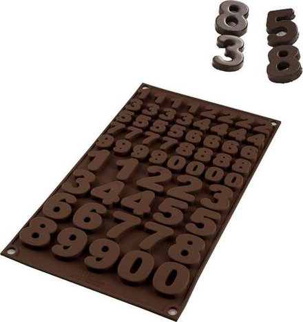 Форма для запекания Silikomart Forma do czekoladek Sf174 Choco 123, круглая, силикон