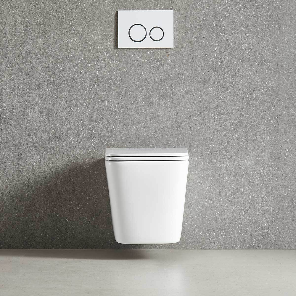 Унитаз подвесной Tornado Q-Line VT1-12T безободковый, цвет белый, ультратонкое soft-close сиденье