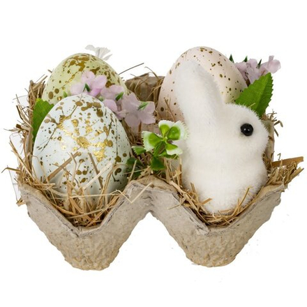 GAEM Изделие декоративное "Пасхальная композиция", L10,5 W10 H8,5 см