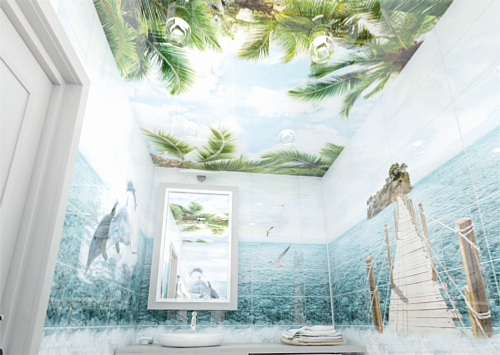 Потолочная панель 3D Panda Небо