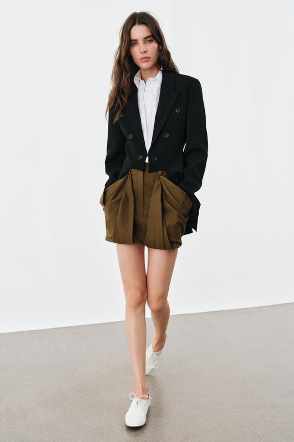 Асимметричный блейзер ZW COLLECTION - ZARA