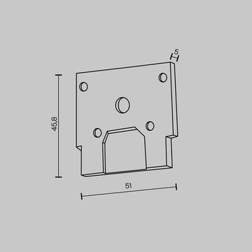 Торцевая заглушка для шинопровода TRA034EC-SCCL-42B чёрный ClipLine Exility Maytoni