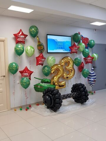 Фотозона на 23 февраля Спорт стиль