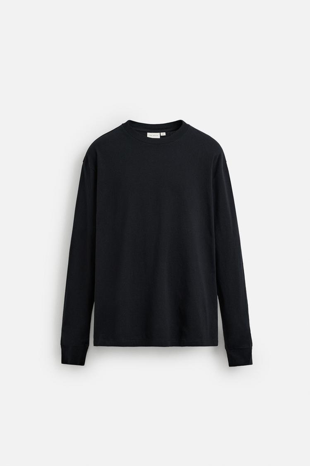 ZARA ЛЕГКАЯ ФУТБОЛКА С ДЛИННЫМИ РУКАВАМИ, МОРСКОЙ СИНИЙ