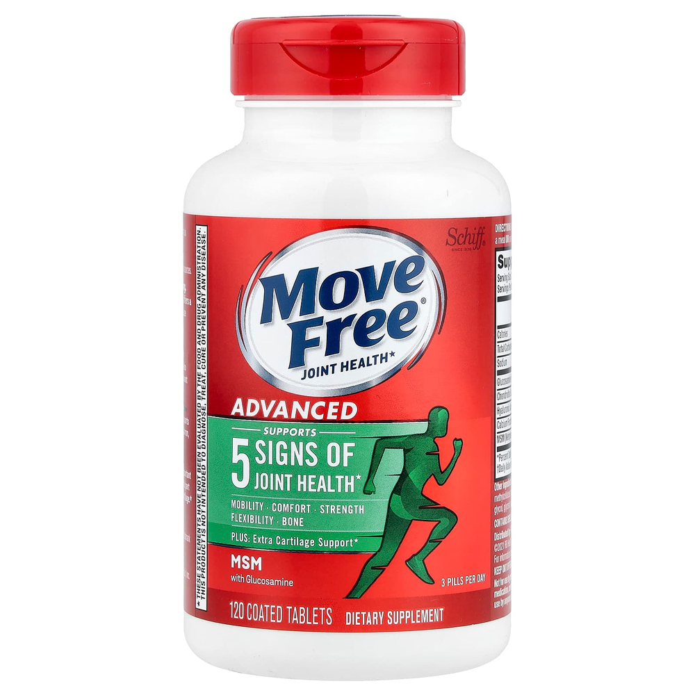 Schiff, Move Free® Advanced, добавка для здоровья суставов, 120 таблеток