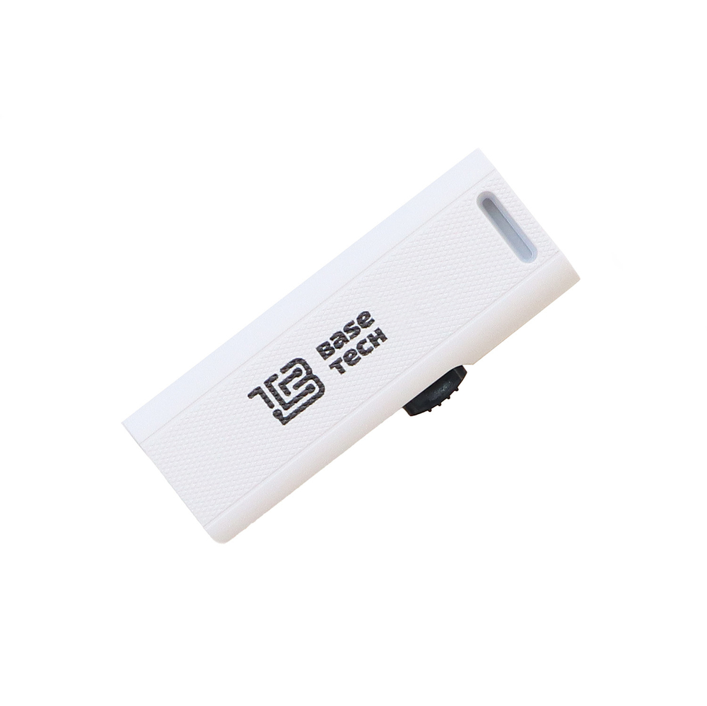 Флешка BaseTech BS1 32Гб, USB-A 2.0, белый (BS1-32GB-WH)