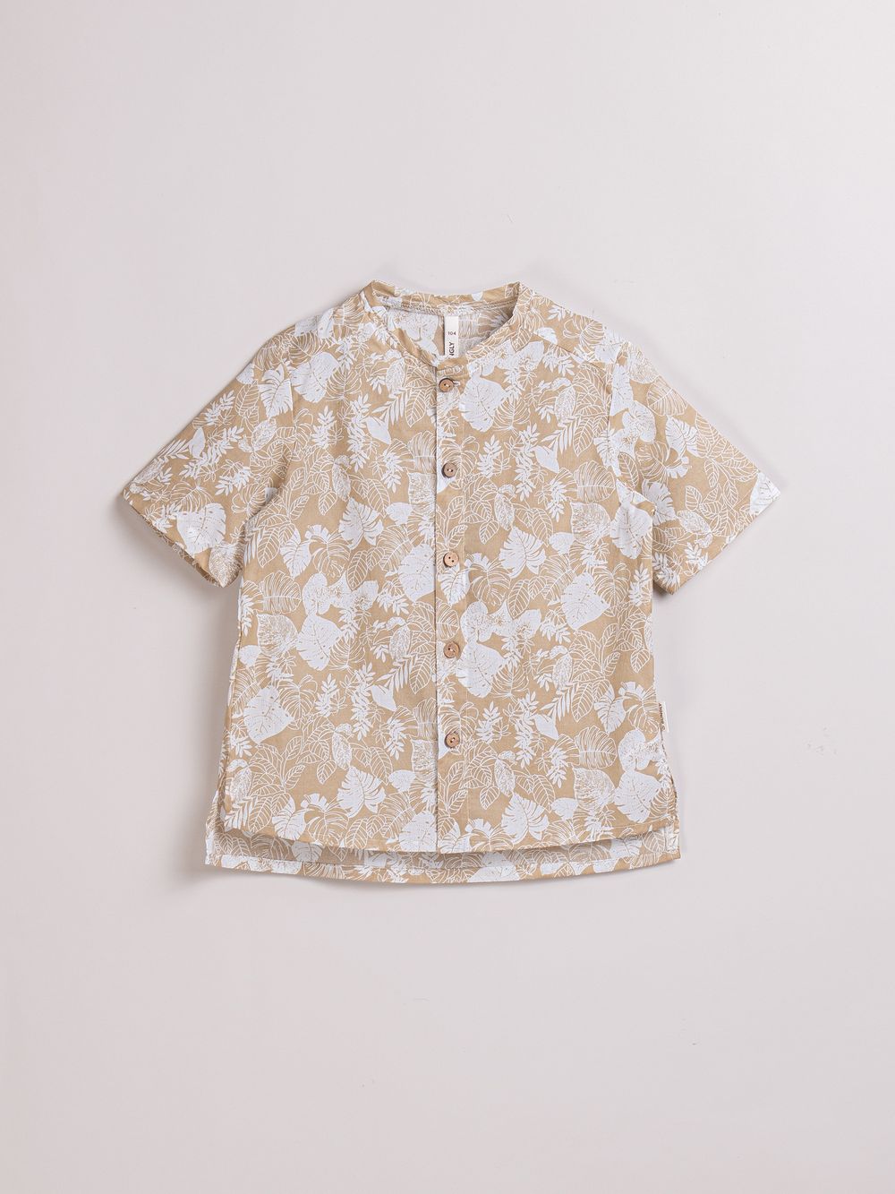 Рубашка хлопковая "Тропики" с коротким рукавом