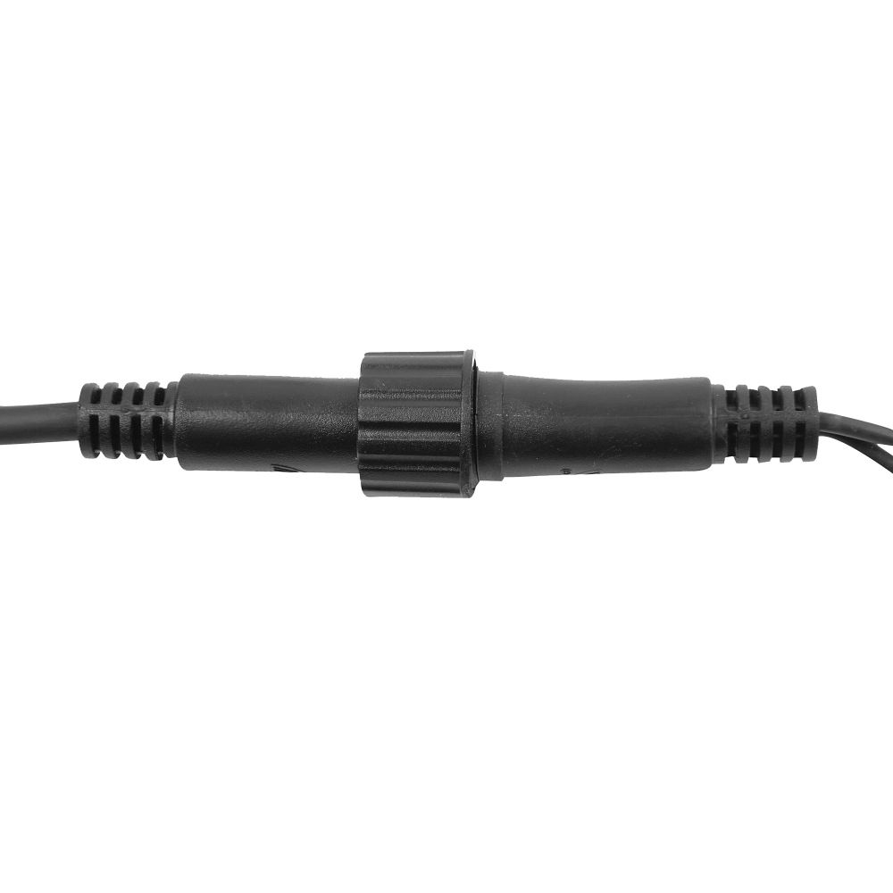 ULD-B3010-200-TBK WARM WHITE IP67 Бахрома светодиодная с эффектом мерцания. 3м. Соединяемая. 200 светодиодов. Теплый белый свет. Провод черный. TM Uniel.