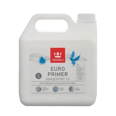 Грунтовка Tikkurila EURO PRIMER 3 л