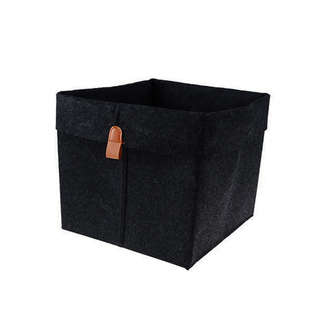 Корзина для хранения "Фетр", Д230 Ш230 В265, черный