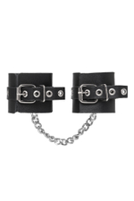 Наручники из толстой кожи с люверсами натуральная кожа