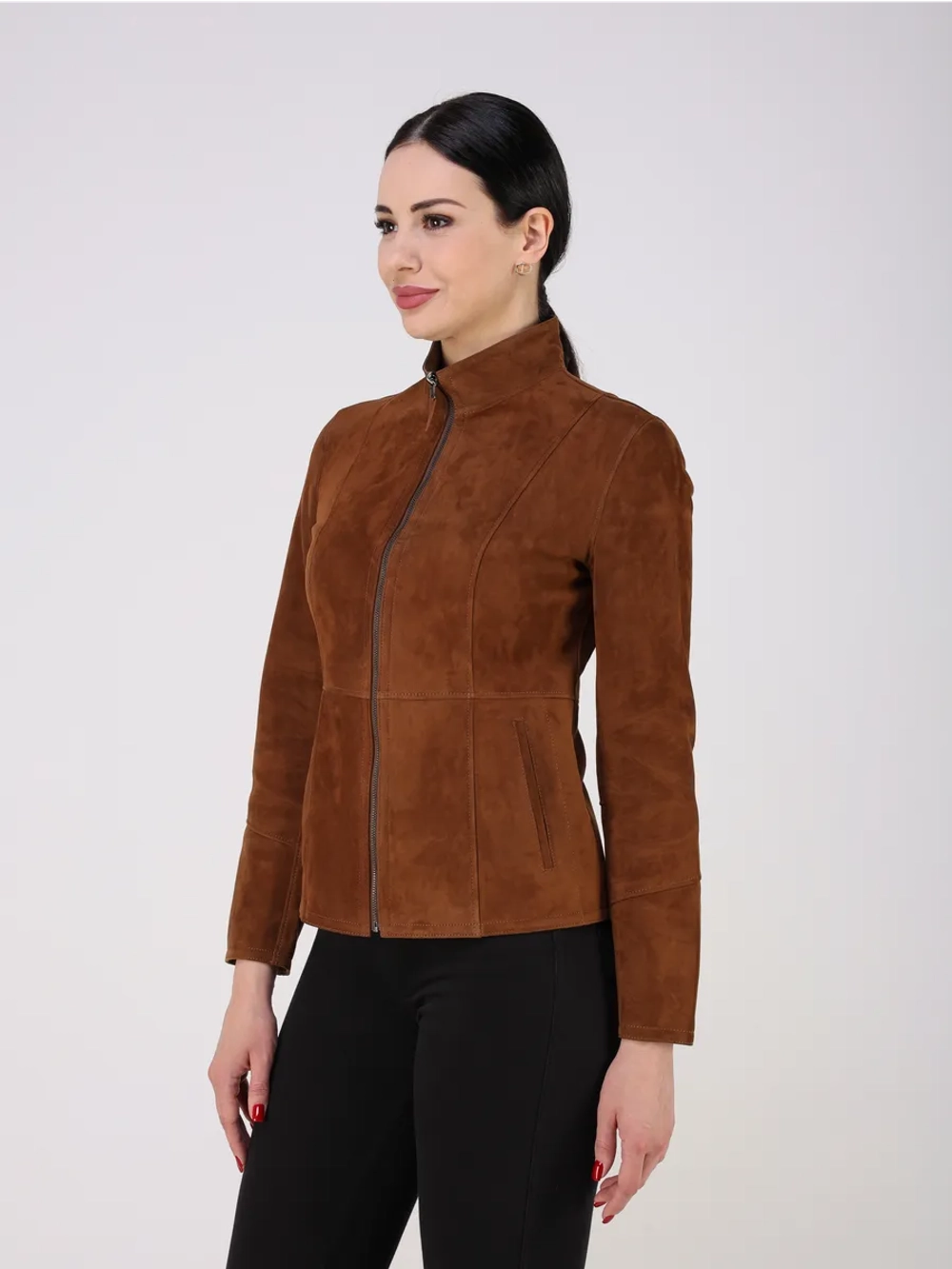 Кожаная куртка демисезонная замшевая двухсторонняя