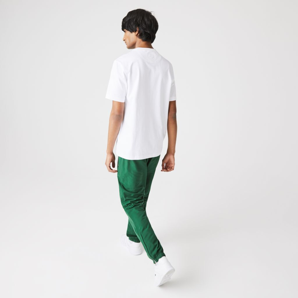 Мужская теннисная футболка Lacoste SPORT Short Sleeve T-Shirt RG - white