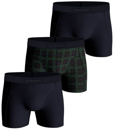 Мужские спортивные боксеры Björn Borg Core Boxer 3P - green/print/navy blue