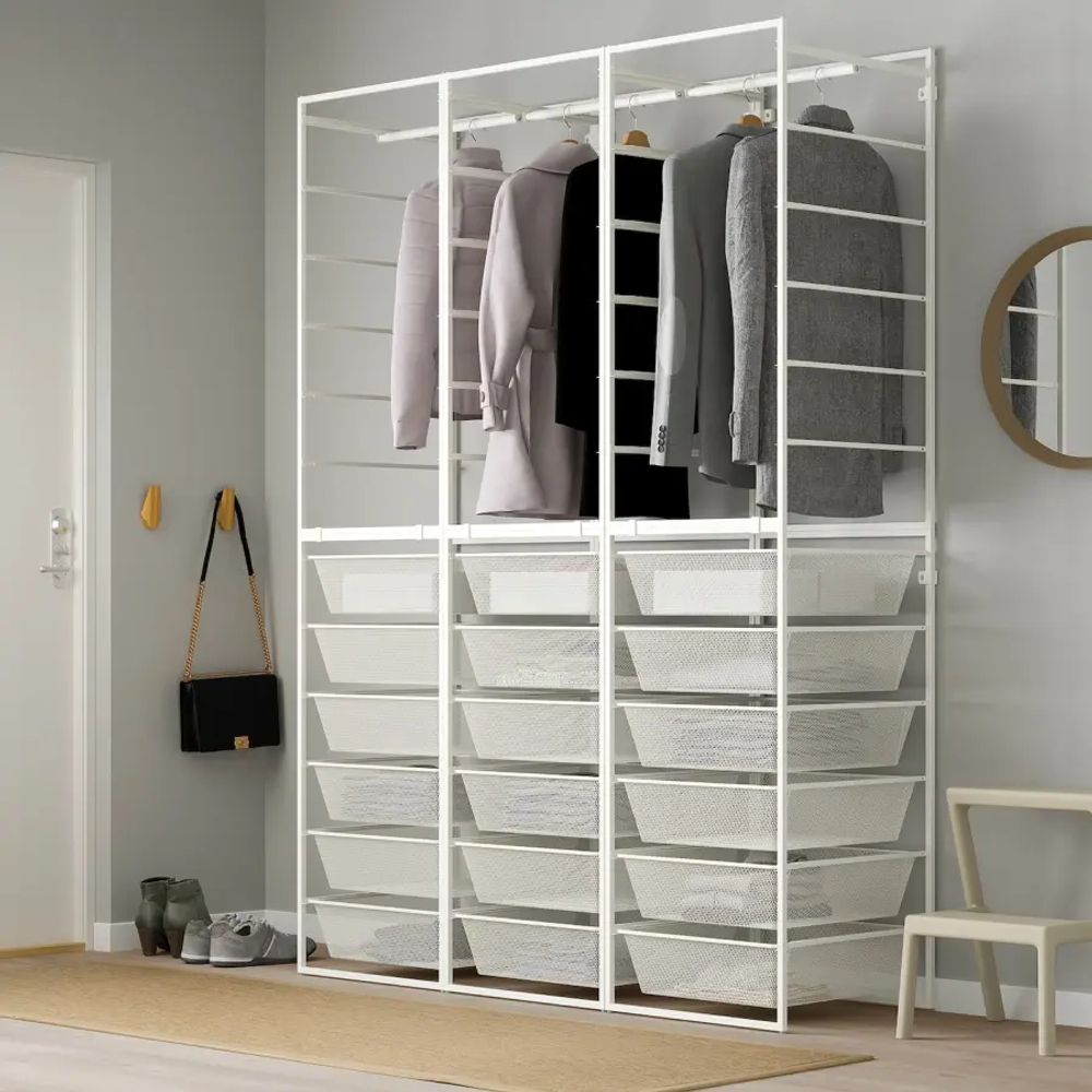 Открытый шкаф - JONAXEL IKEA/ЙОНАХЕЛЬ ИКЕА, 51х148х207 см, белый