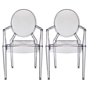 Комплект из 2-х стульев Louis Ghost прозрачный